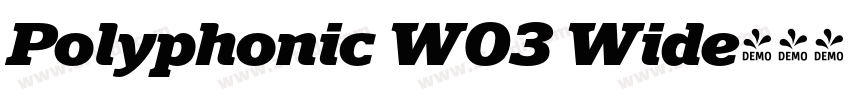 Polyphonic W03 Wide字体转换 Polyphonic W03 Wide字体转换